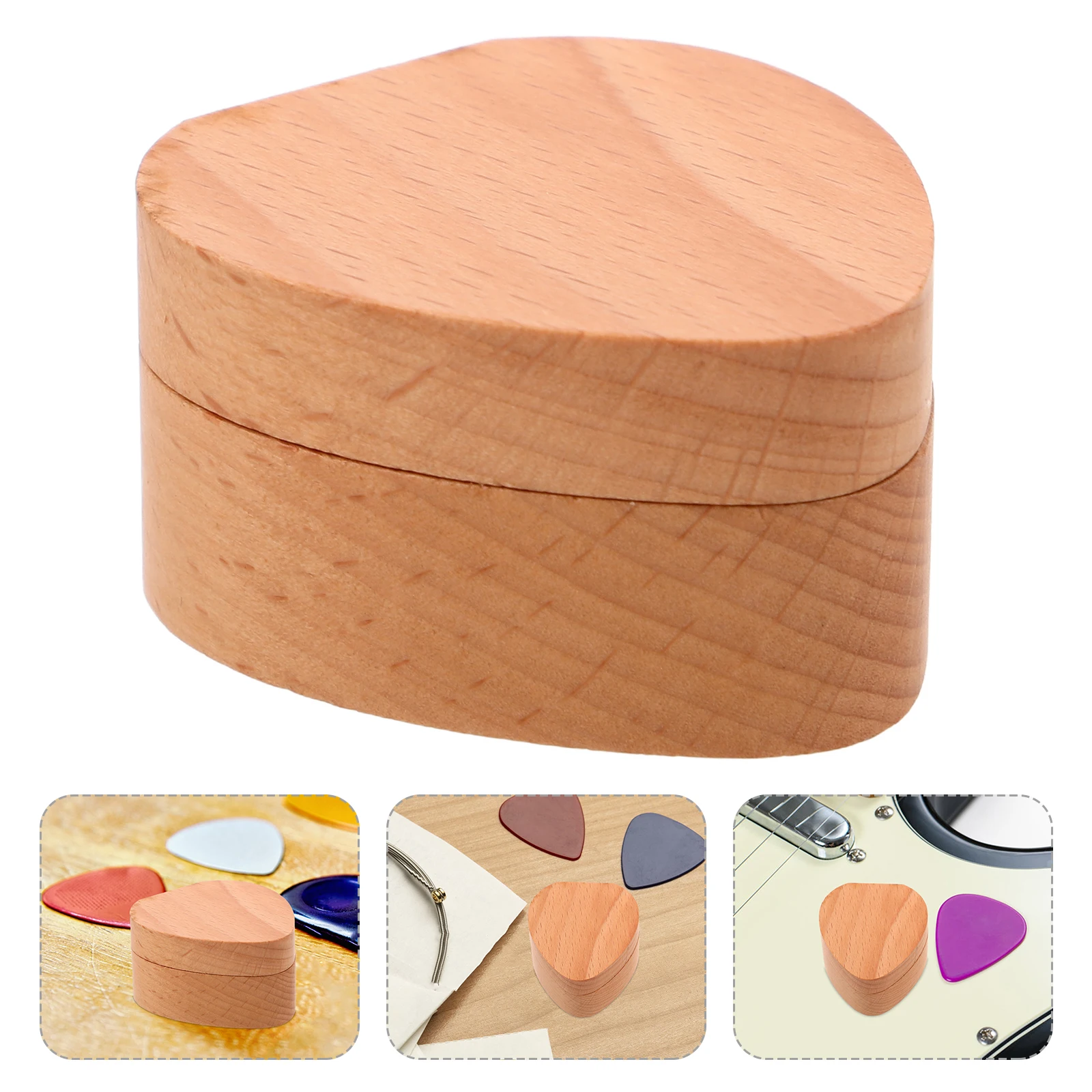 

Boxes Guitar Pick Case Electric Accessories Shrapnel Storage Gifts for Player Yellow