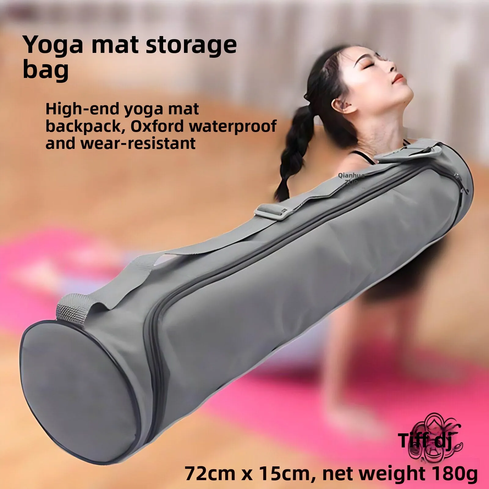 Large Capacity Yoga Mat Storage Bag Canvas Convenient Portable Fitness Backpack Sports Yoga Mat Bag Waterproof Bag for Women
