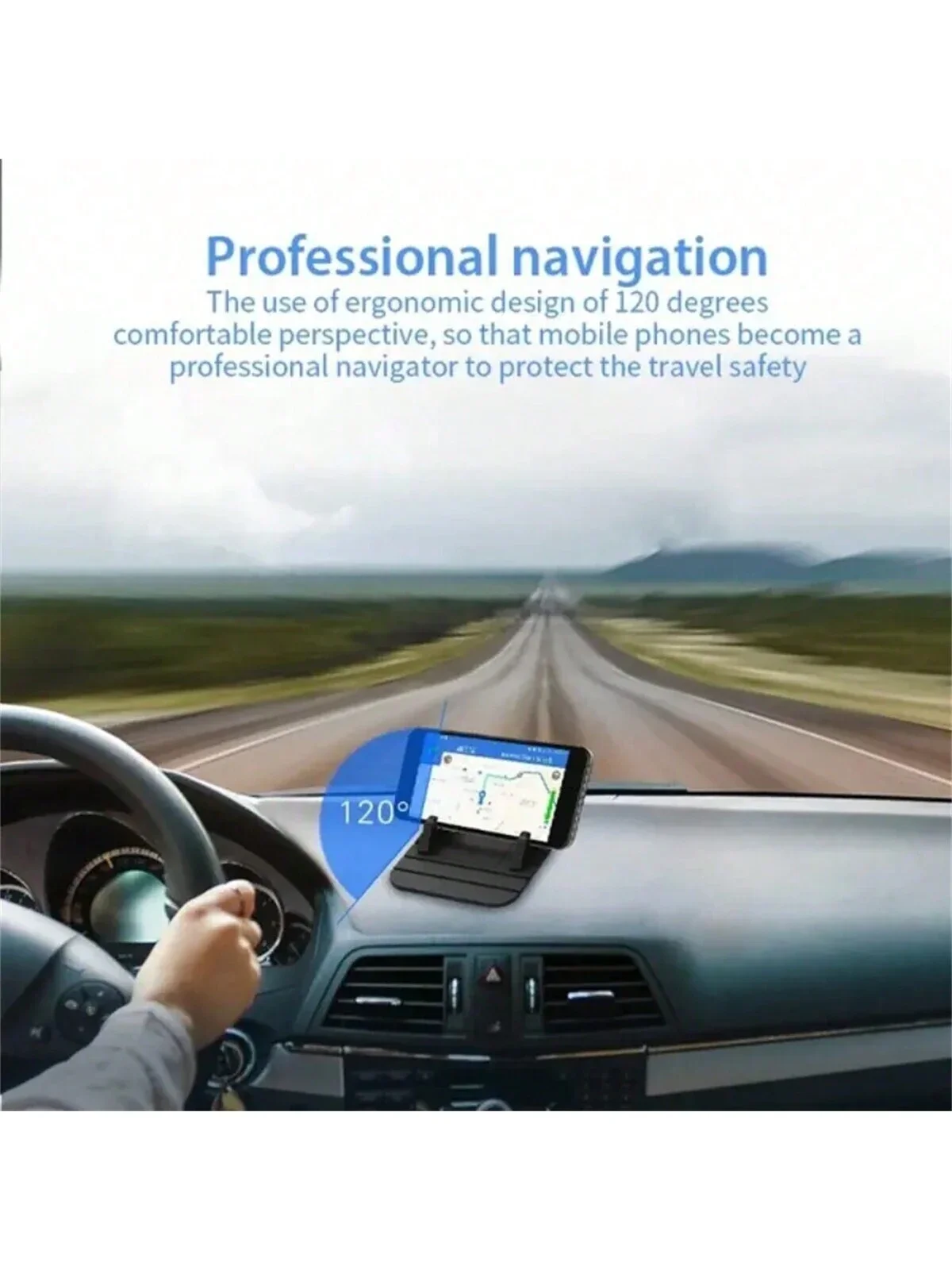 1pc Multi-Functional Stylish Silicone Car Phone Holder - Non-Slip, Heat-Resistant Dashboard Pad, Washable And Reusable