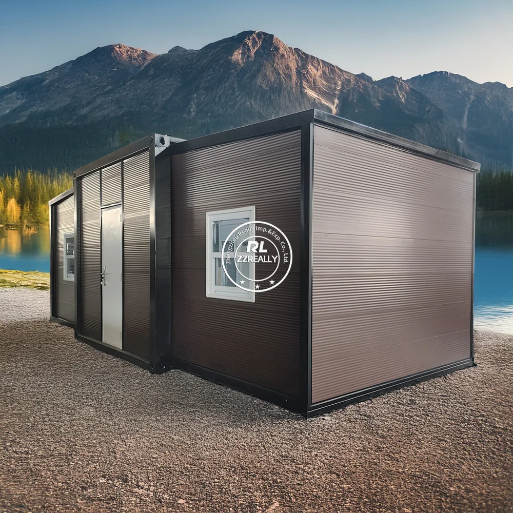 pronto para fazer casa expansível de contêiner pré-fabricado de 40 pés e 20 pés para venda villa residencial pré-fabricada dobrável padrão dos EUA