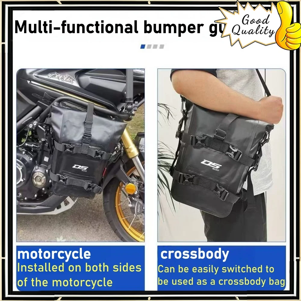 

Multi-functional bumper guard bag for VOGE DS525X and DS900X, waterproof and scratch-resistant side bag for motorcycle touring.