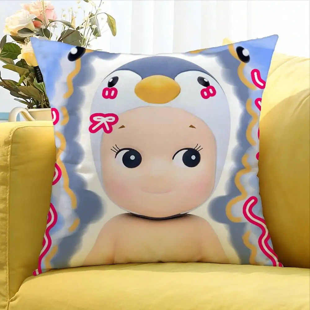 Lovely Sonny Angel Fruit Various Sizes Square Pillow Case For Car Home Bedchamber Decor