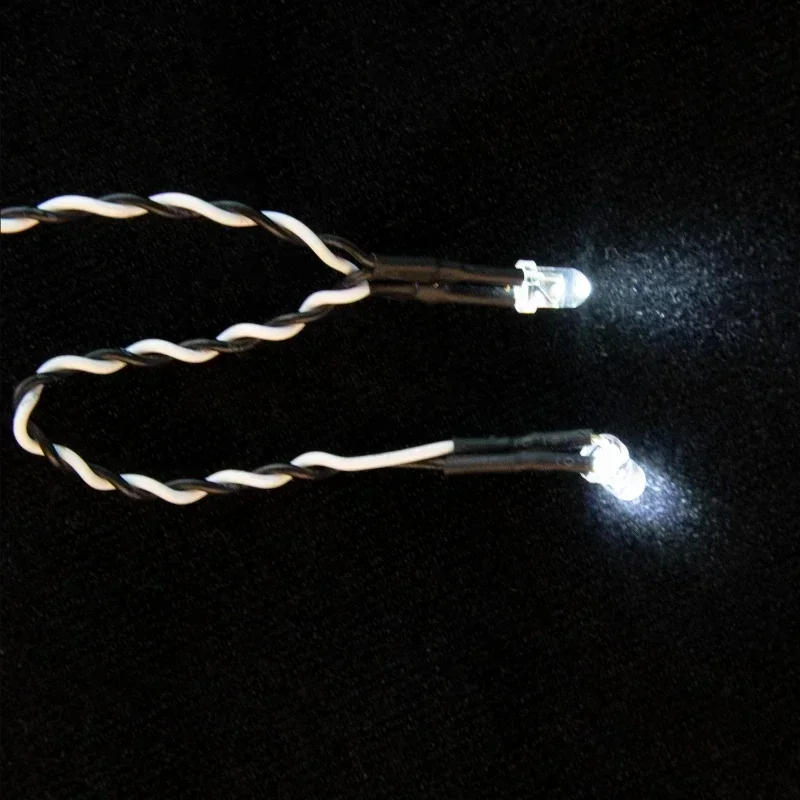 1 conjunto de faróis de simulação, luzes traseiras, grupo de luzes led para trx4m bronco defender 1/18 rc crawler, peças de modelo de carro o09