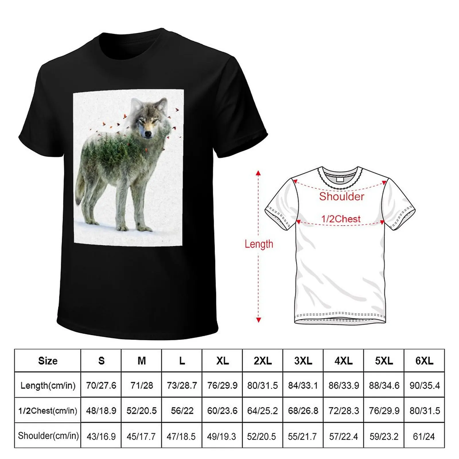 Wild I Shall Stay | Wolf T-Shirt UV Protection Outdoor Tee Shirt