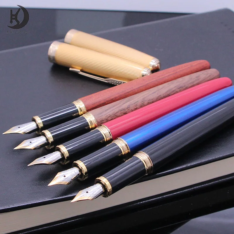 JINHAO 85 النمط الكلاسيكي جميع الصلب/الخشب/البلاستيك قلم حبر 0.38 مللي متر 0.7 مللي متر بنك الاستثمار القومي أقلام الحبر اللوازم المكتبية المدرسية الطلاب القرطاسية #6