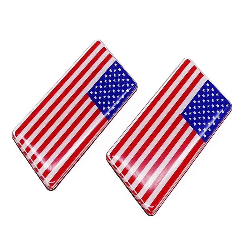 Universal Motorcycle Automobile Great Country USA National Flag Car Stickers For Chevrolet Toyota Chrysler Lexus BUICK Lincoln