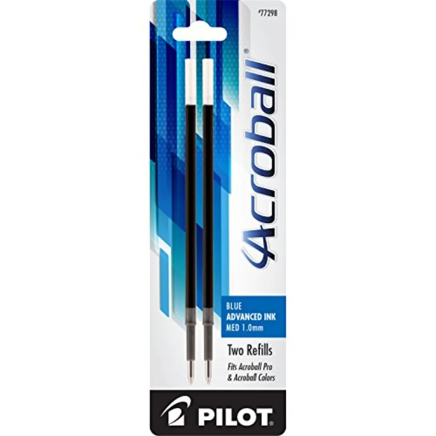 

Acroball Advanced Ink Refill For Retractable Pens, Medium Point, Ink, 2-Pack 77298