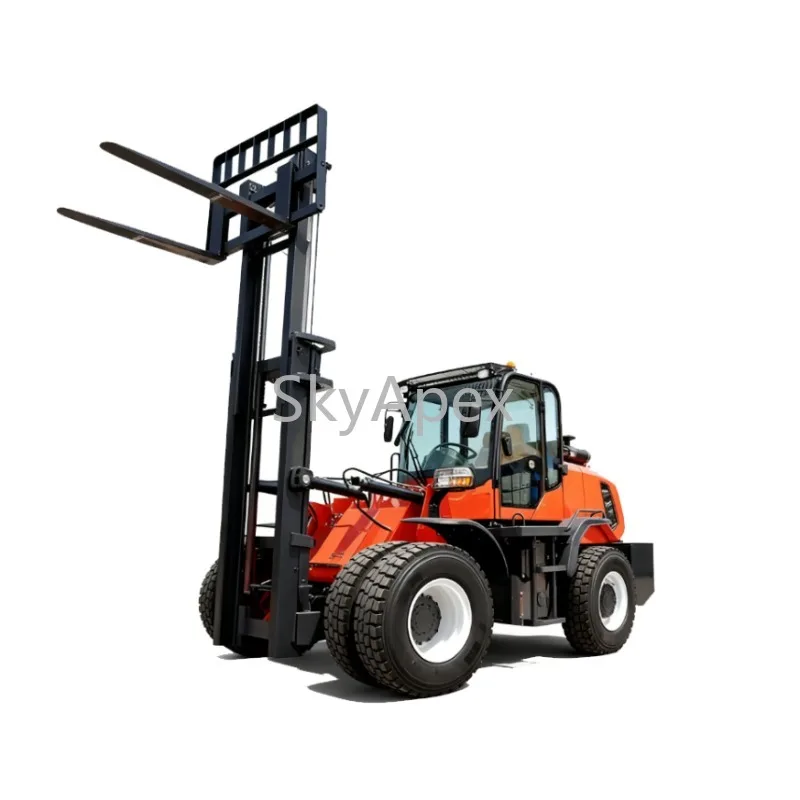 Custom 3-ton rough terrain forklift with EPA engine High-quality off-road forklift for outdoor use New terrain forklift  5  tons