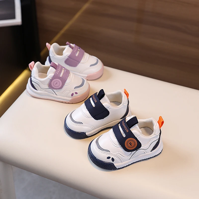 

Baby Kids Casual Sports Shoes Hook&loop Boys Girls Walking Shoes Soft Bottom 2025 Autumn New Baby Running Shoes Comfortable
