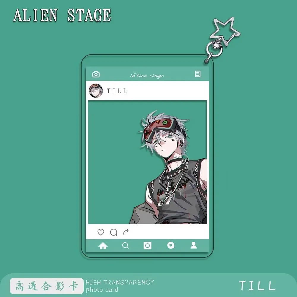 Alien Stage Till Ivan Acrylic Photocard Keychain Transparent Anime Character Keyring Backpack Pendant Cosplay Accesseries