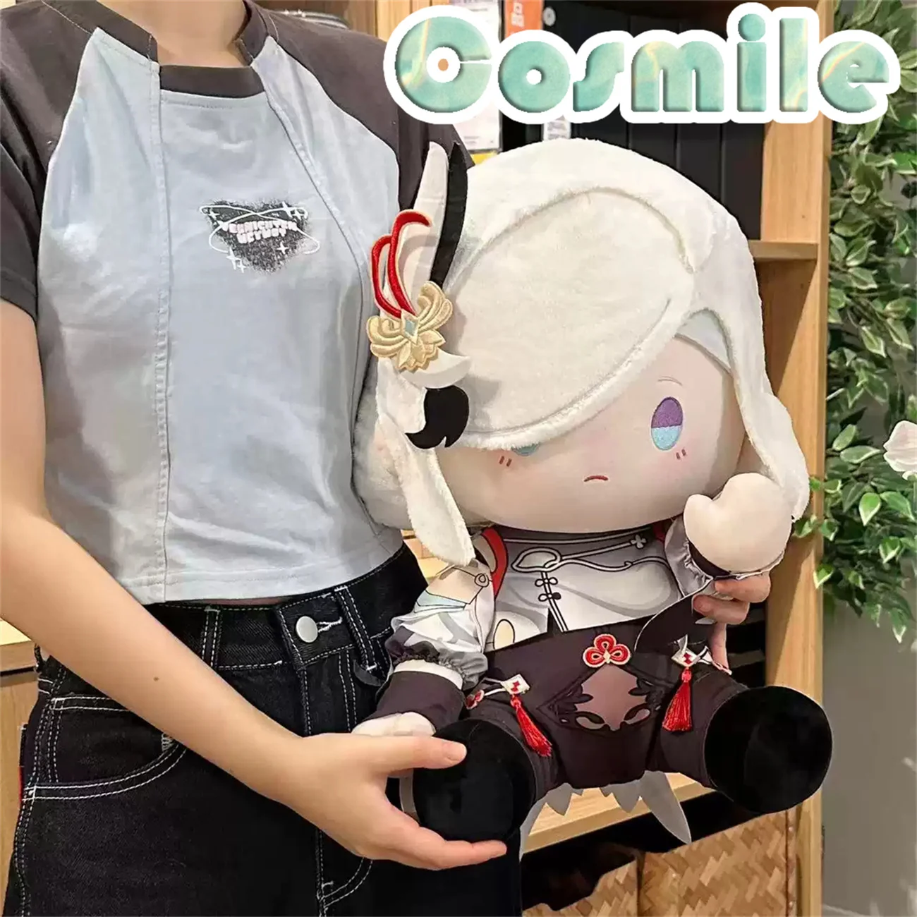 GENSHIN-コスプレ用の衝撃人形,ぬいぐるみ,座っている人形,ボディウェア,おもちゃ,40cm,12月