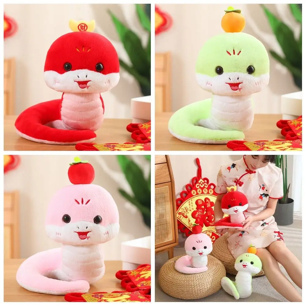 

Zodiac Doll Cute Snake Plush Doll Toy Chinese Style Cartoon Snake Year Mascot Toy 30cm Soft Lucky Snake Doll Birthday Gifts