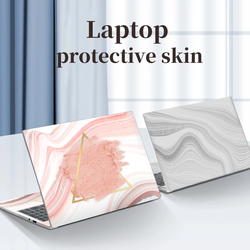 Marble Cover Laptop Sticker Skin PVC Decal Skin Foil Vinyl Sticker 11/12/13/14/15.6/17 inch Skin for Macbook/Lenovo/HP/Dell/Acer