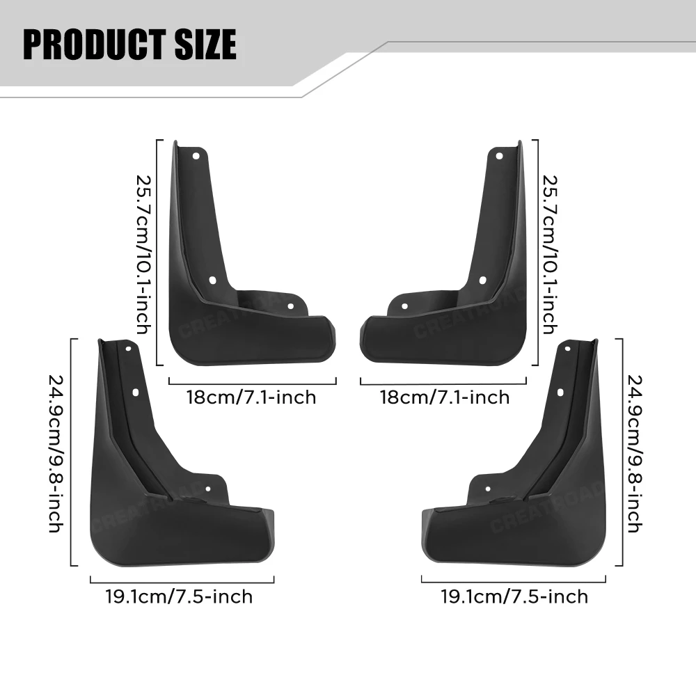 Custom Fit 4PCS Mud Flaps for Skoda Octavia NX A8 RS Sedan 2020 2021 2022 No Drilling Splash Guards Car Fender Accessories