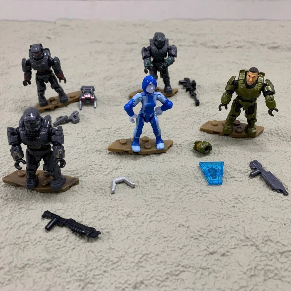 

5x Mega Construx Silver Team Флотком Уартog Спартанские фигурки