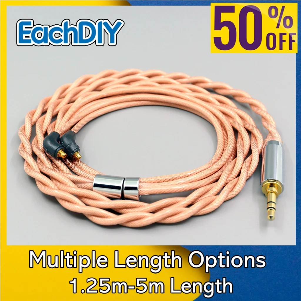 

Shielding OCC Type6 Litz DIY HIFI Headset Earphone Cable For Etymotic ER2SE ER4SR ER3XR ER4XR ER2XR ER3SE LN007976