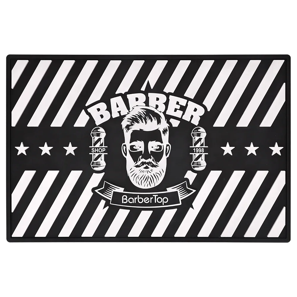 

Pro Barber Clippers Mat Non-Slip Storage Organizer for Limit Combs Tools | Mini Flexible No Magnetic Pad