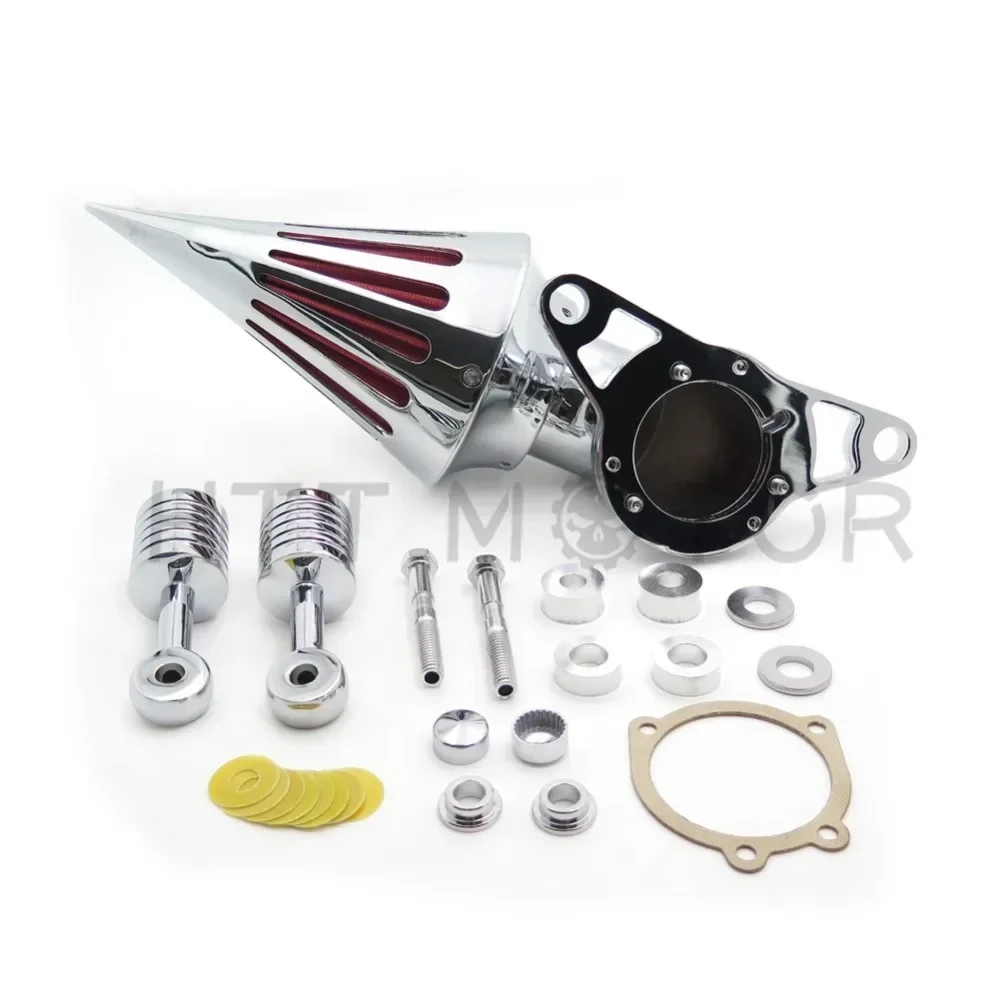Chrome/Black Air Cleaner Filter for 2001-2009 Harley Davidson Softail Fat Boy Dyna Street Bob Wide Glide