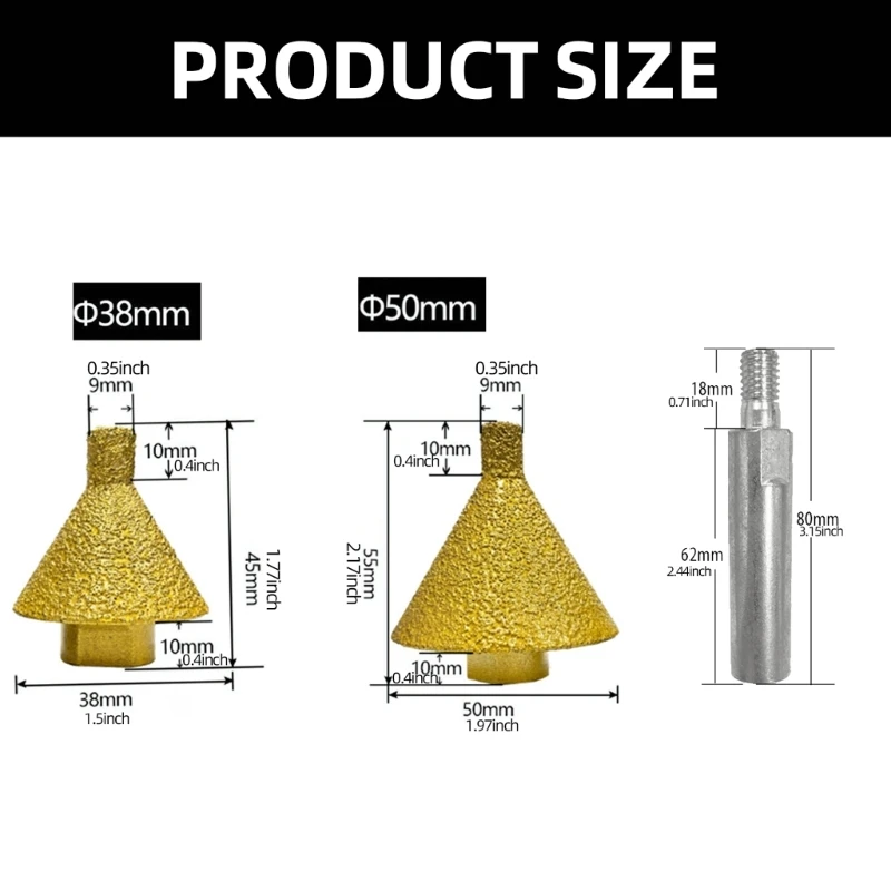 Beveling Chamfer Bit M10 Thread Countersink Drill Bit Hole Opener Suitable for Existing Holes Enlarging Shaping Trimming 37JD