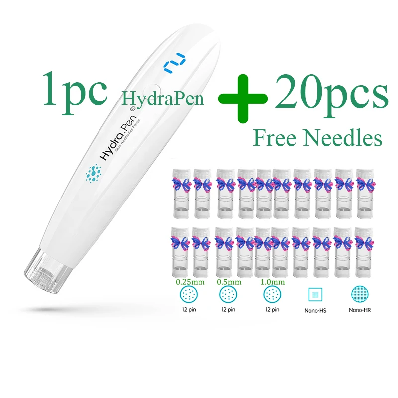 

Wireless Hydra BioPen H2 Professional mesopen Automatic Serum Applicator with 20pcs free Cartridges