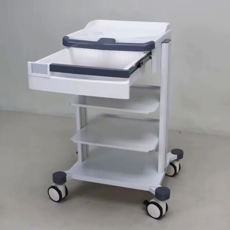 Stainless Steel Medical Trolley Hospital Equipment Cart for Surgical Instruments Nursing Care Mobile Stand Clinic Utility 5
