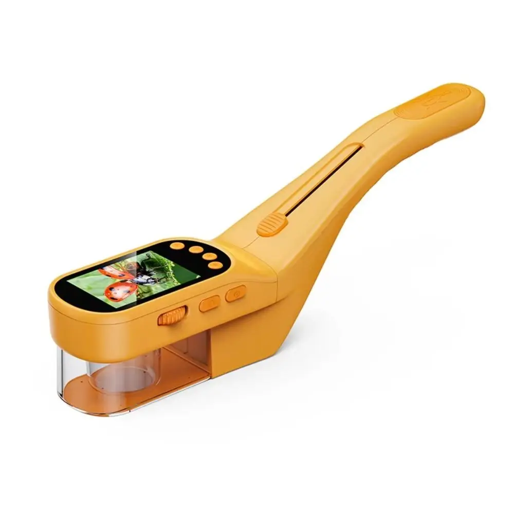 8 LED Fill Light Microscope 2.4Inch Screen Photo Video Record Bug Catcher Microscope IPS Screen Portable Design