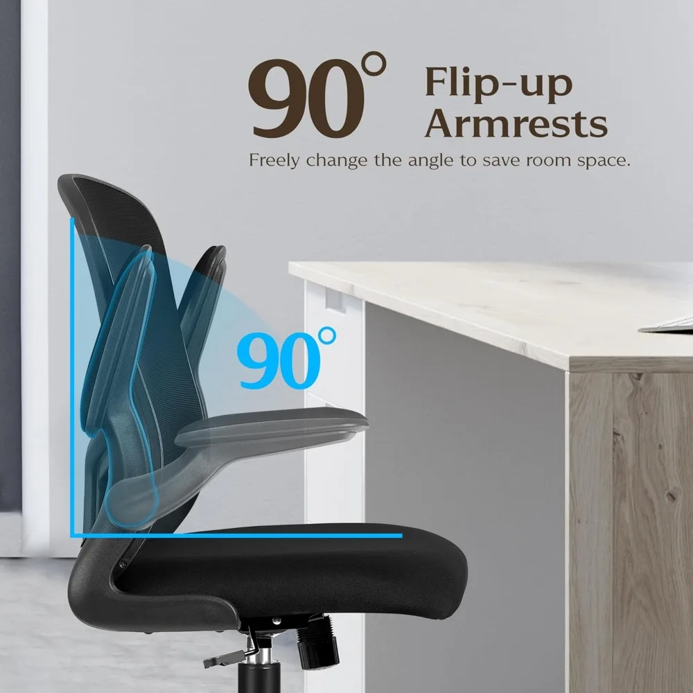 

Office Desk Chairs, Ergonomic PC Desk Chair with Wheels, Adjustable Lumbar Support and Height, Swivel Computer, Customized
