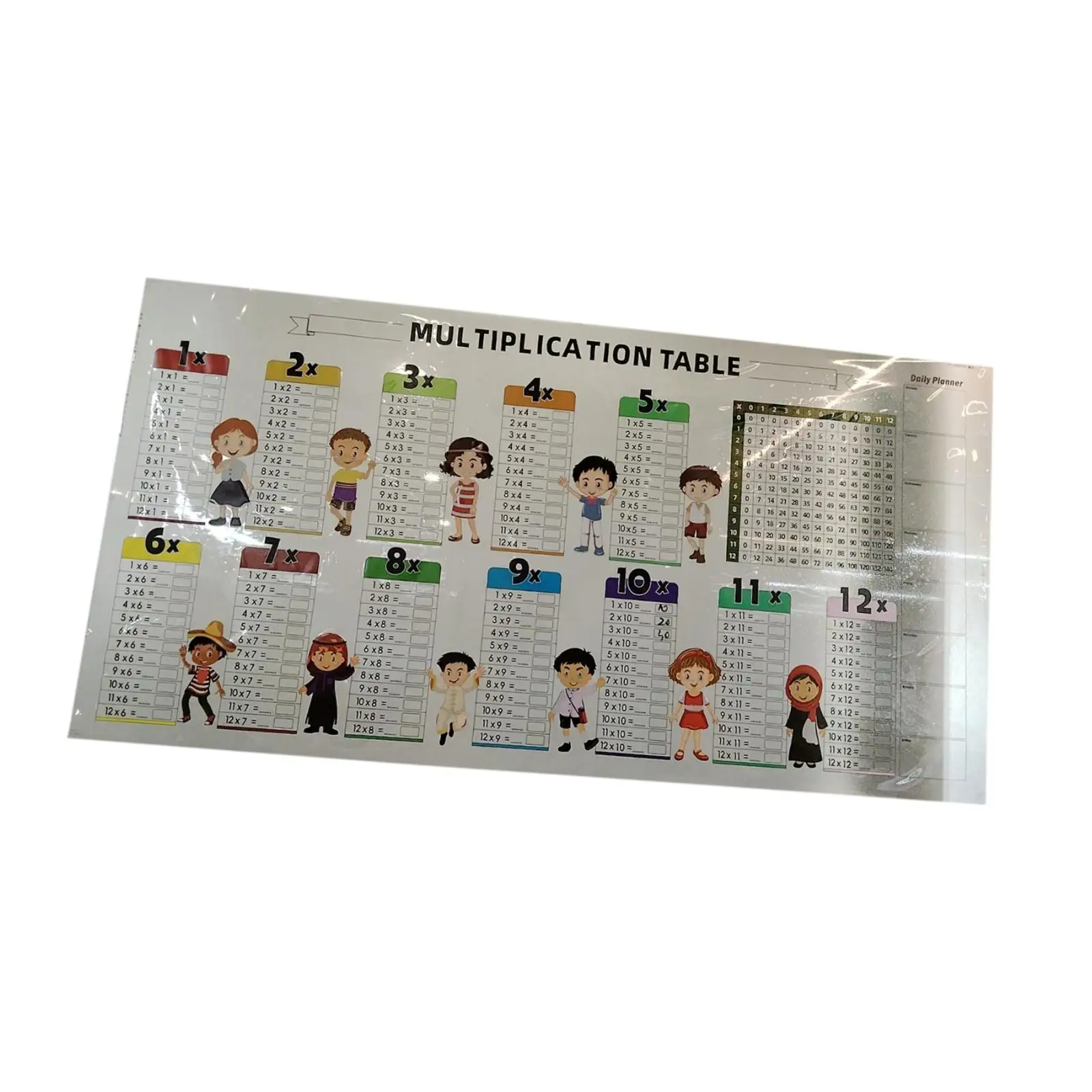 Dry Erase Multiplication Sheet Colorful Math Supplies for Student Home Kid