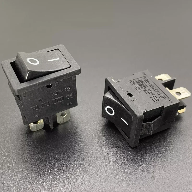 Original YSR-12 warped boat power switch button 4 pin 2 speed 13A250V T85 high current boat button 21*15mm