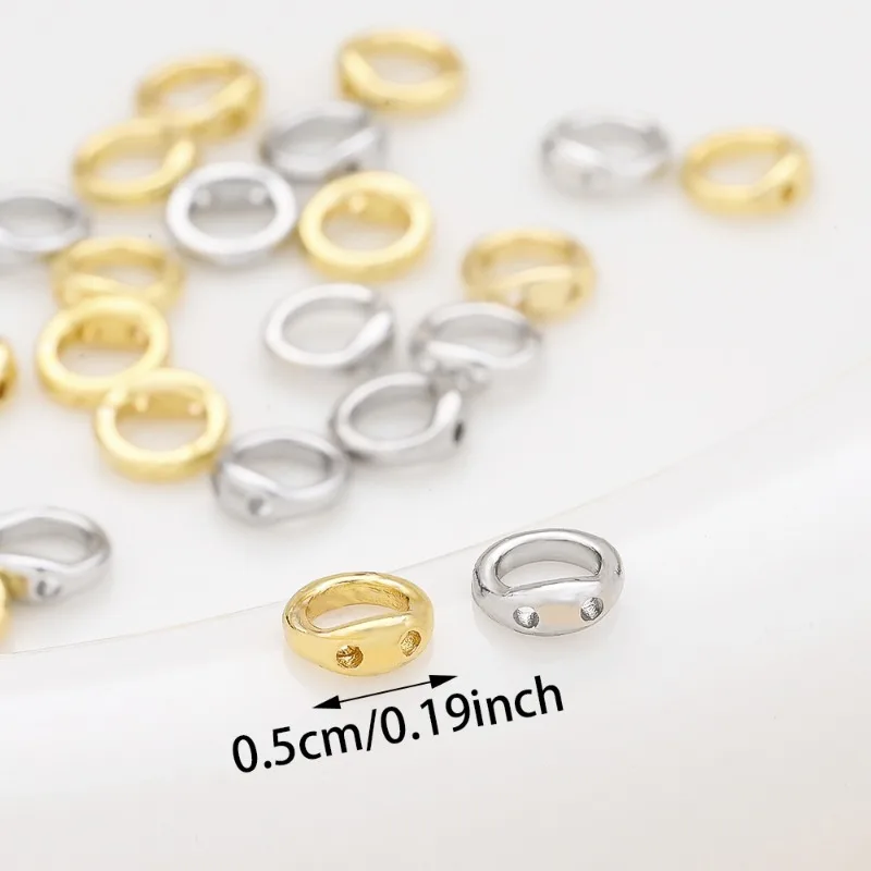 20pcs Elegant Double Hole Linking Circles Rings