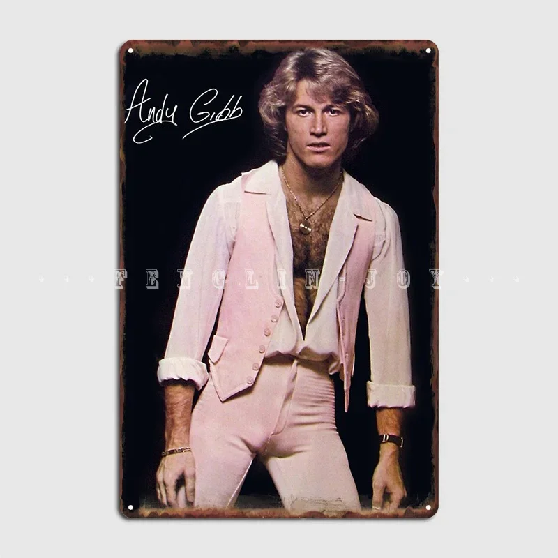 Andy Gibb Poster Poster Metal Plaque Plaques Funny Party Club Party Tin Sign Posters