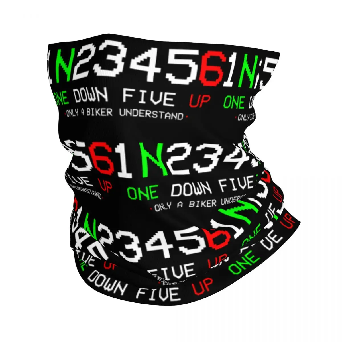 Motorcycle Gear 1n23456 Neck Gaiter Printed Unisex Face Mask Scarf Warm Headband Hiking Windproof