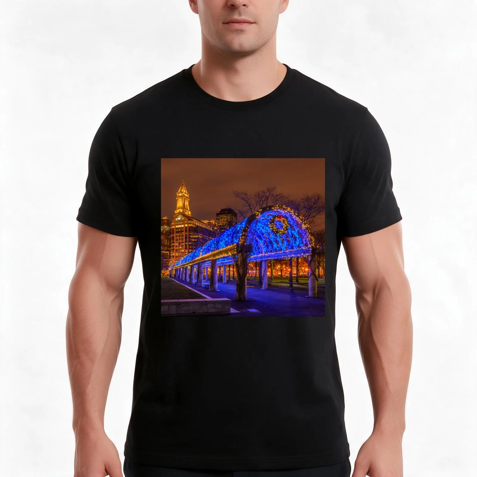 Christopher Columbus Waterfront Park T-Shirt, Summer Casual Cotton Tee, Oversized Streetwear Tops, Vintage Graphic Print