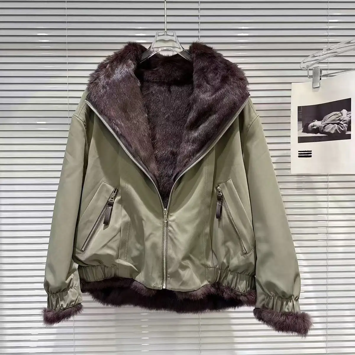 Double-Sided Mink Velet Fur Coat Women Winter Short Warm Thicken Fur Coat 2025 New Women Hooded Plus Velet Cotton Coat