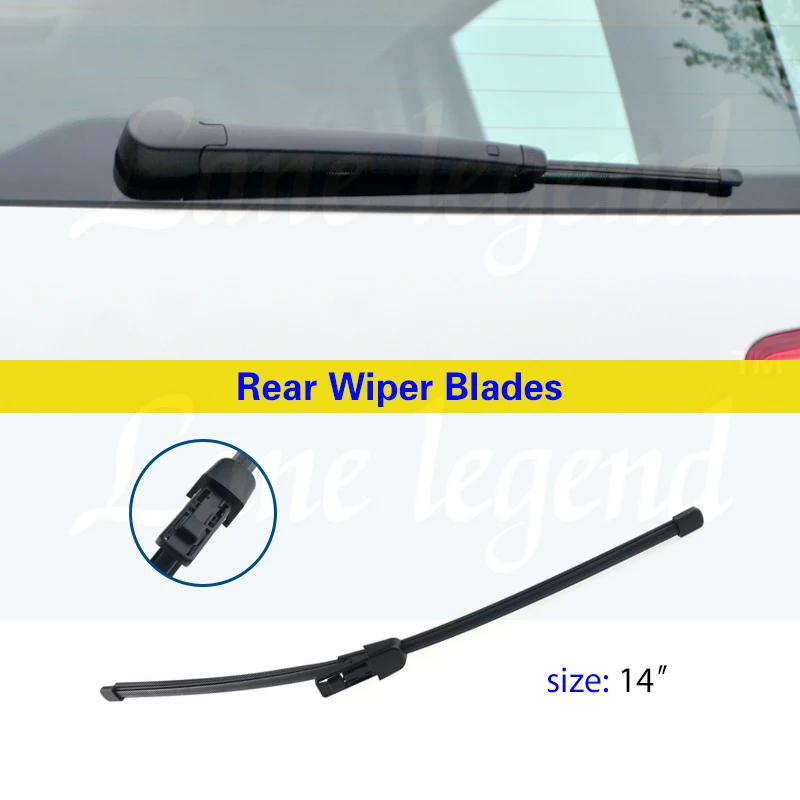 Щетки заднего стеклоочистителя автомобиля для Seat Alhambra Typ 7N 2010-2023 14 "Щетка для лобового стекла автомобильные аксессуары для дворников