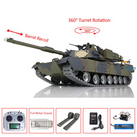 1/16 Heng Long Full Metal Chassis RTR RC Tank 3918 M1A2 Abrams TK16 IR Ver with Smoke Barrel Recoil Radio Control Panzer Toys