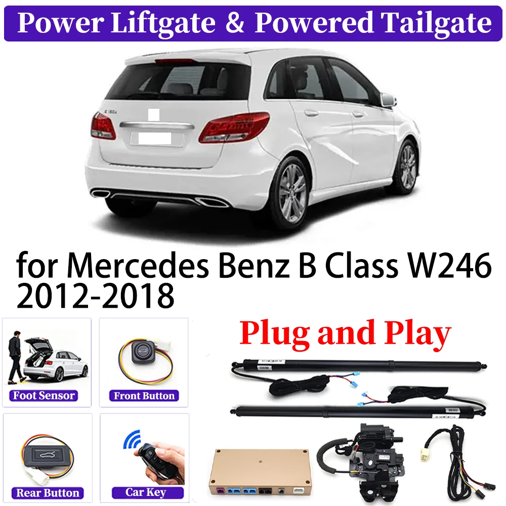 

ZJCGO for Mercedes Benz B Class W246 2012-2018 OEM Upgrade Car Automatic Power Liftgate Kit Smart Auto Electric Tailgate System