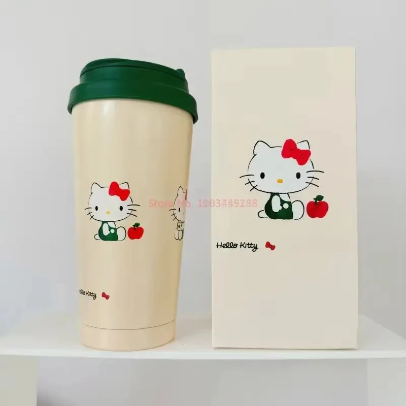 Nueva edición limitada caliente Sanrio Hello Kitty taza bonita de marca tazas de paja taza de acero inoxidable tazas coleccionables regalos de Halloween