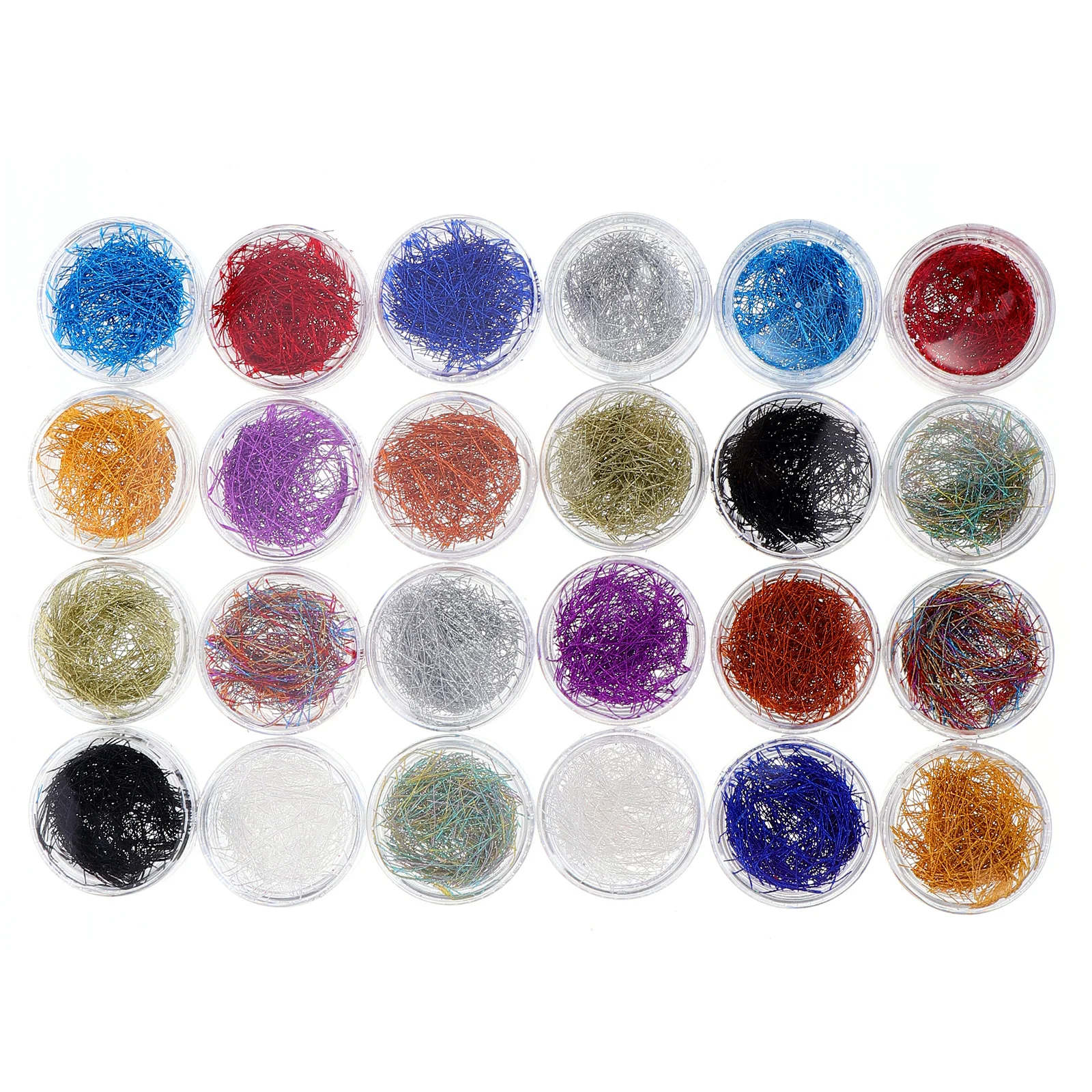 2 Boxes Nail Art Metallic Foil Flake Wire Leaf Silk 12 Colors Glitter Strips Gilding Strips DIY Accessories Manicure Supplies