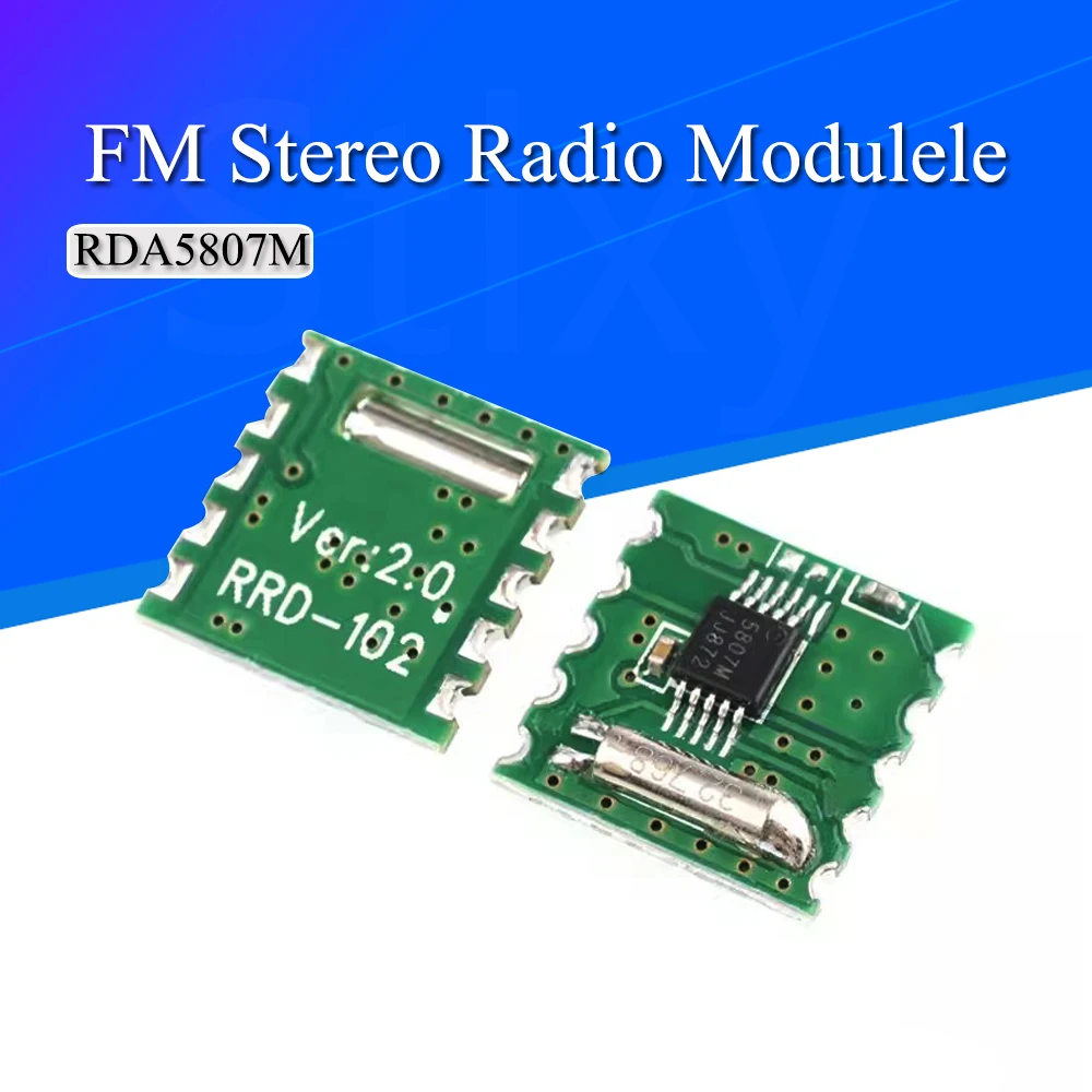 FM Stereo Radio RDA5807M Wireless Module for Arduino RRD-102V2.0 for Arduino RRD-102 V2.0 2.7-3.6V DC RDA5807M