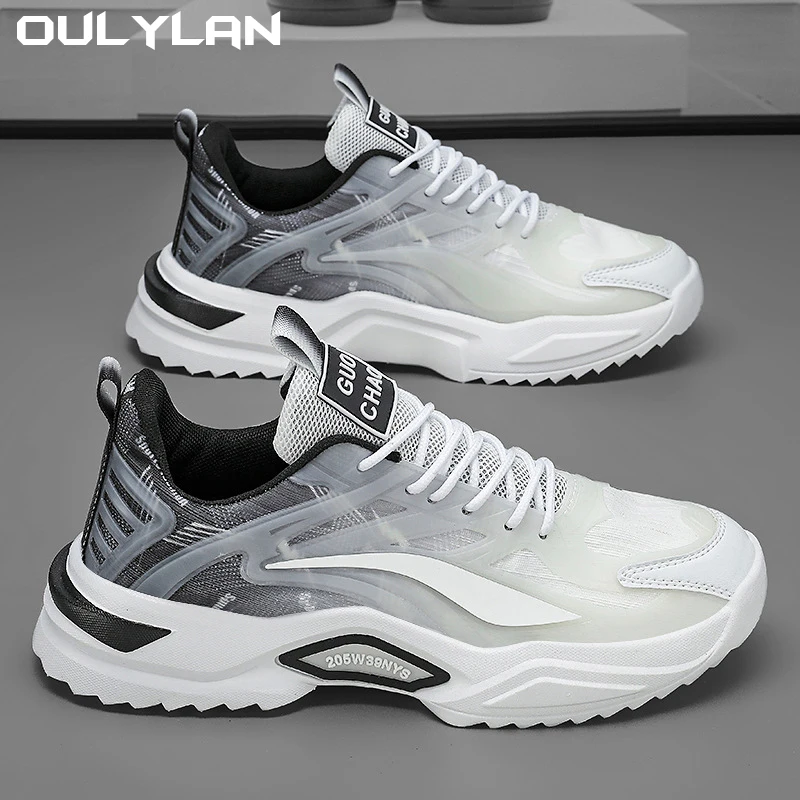 

Oulylan Soft Sneakers Male Walking Tennis Shoes For Men Men Runing Shoes Internal Heightening Comfortable Sports Shoes