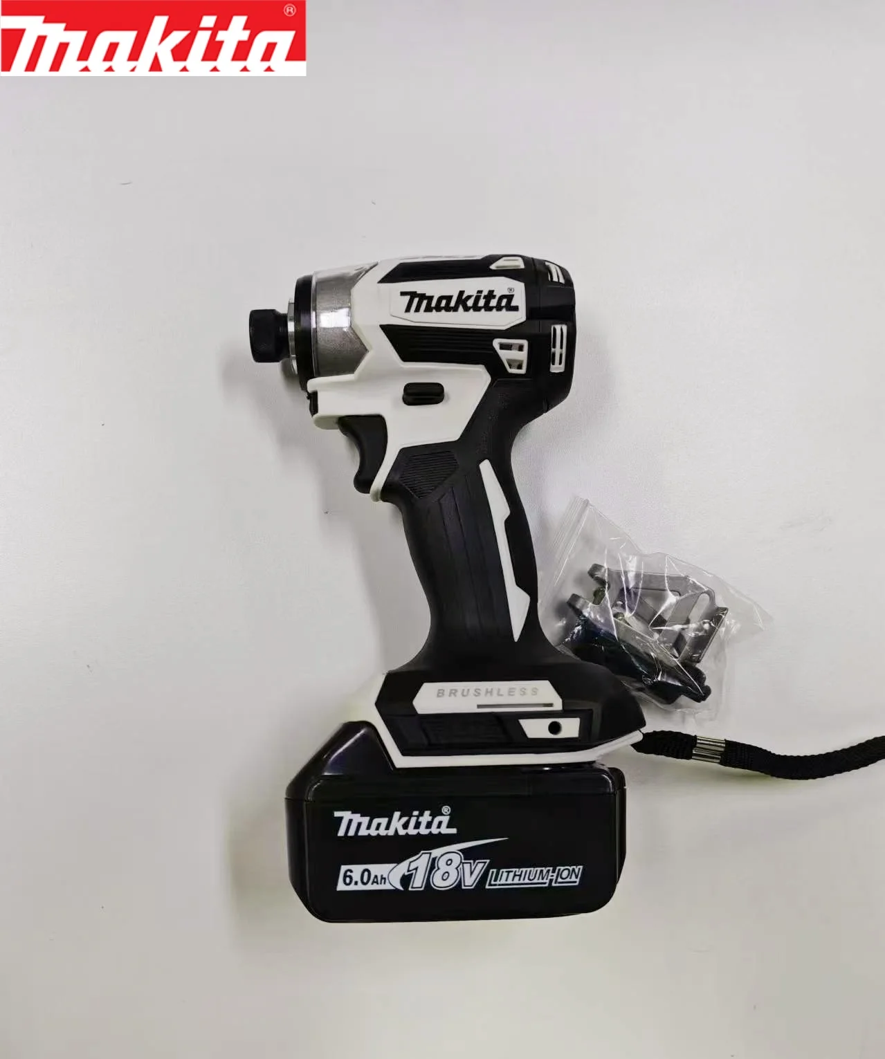 Makita Black and white DTD173 Charging driver Brushless electric screwdriver Household impact 18v lithium impact driver