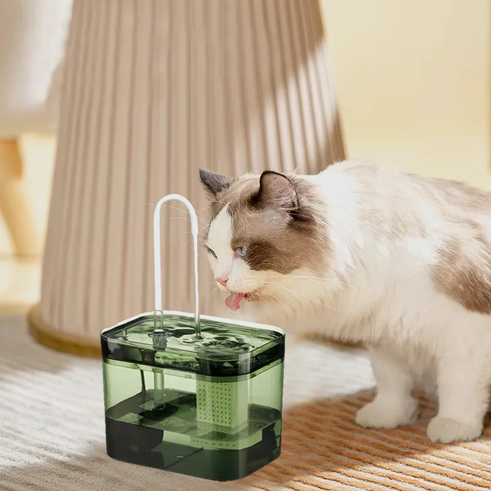 

1.5L Cat Water Fountain Automatic Cat Drink Bowl Filter Usb Electric Mute Pet Drinking Dispenser Drinker for Pet Water Filter