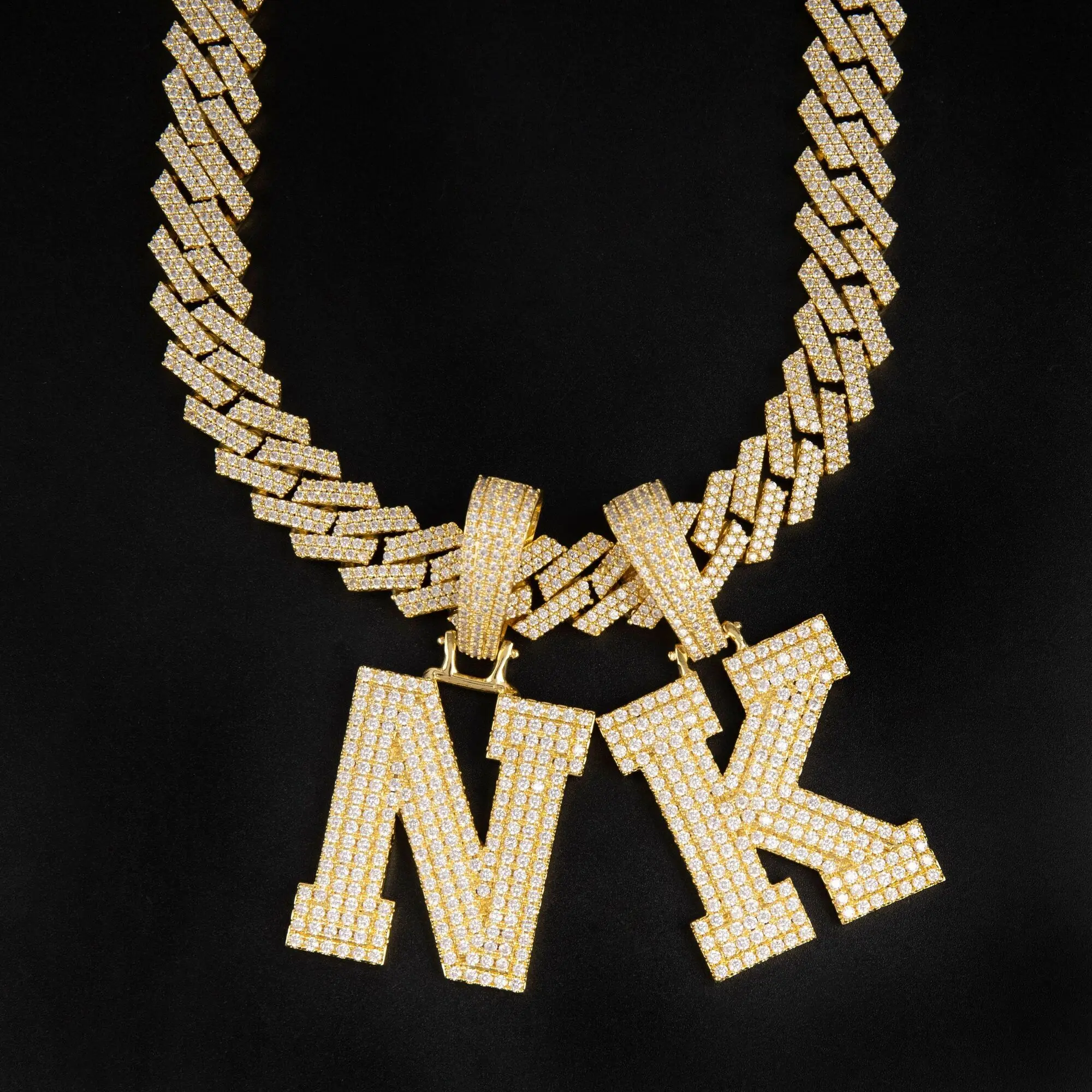 XingYue Cuban Link Chain Iced Out Miami Cuban Necklace 14mm 22