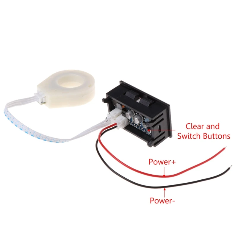 1 Set Voltmeter Ammeter Digital Current Voltage Amp Meter for DC 5-120V 100A No Current Direction Limitation Durable