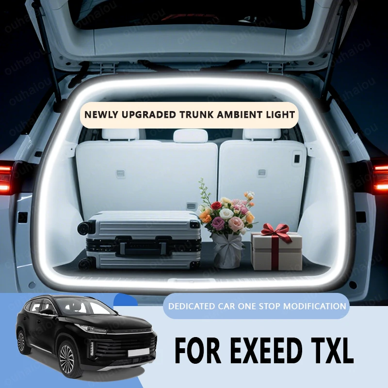 

For EXEED TXL trunk light modification light Atmosphere lights White warm white Rear Trunk LED Light Bar （Sold out）