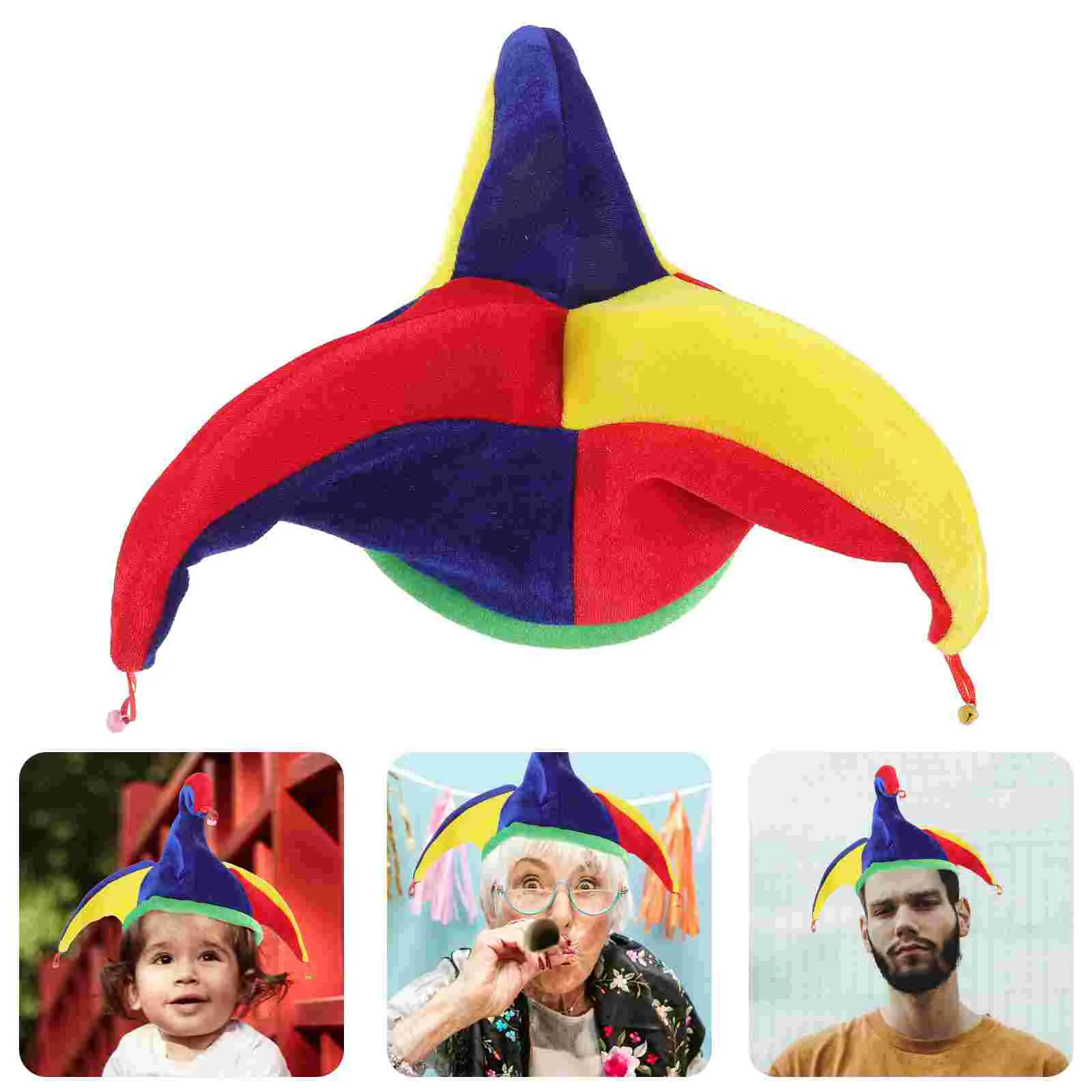 Costume Kids Roald Beanie Women Halloween for Boys Mardi Gras Hat Costome Clown Funny Party Toddler