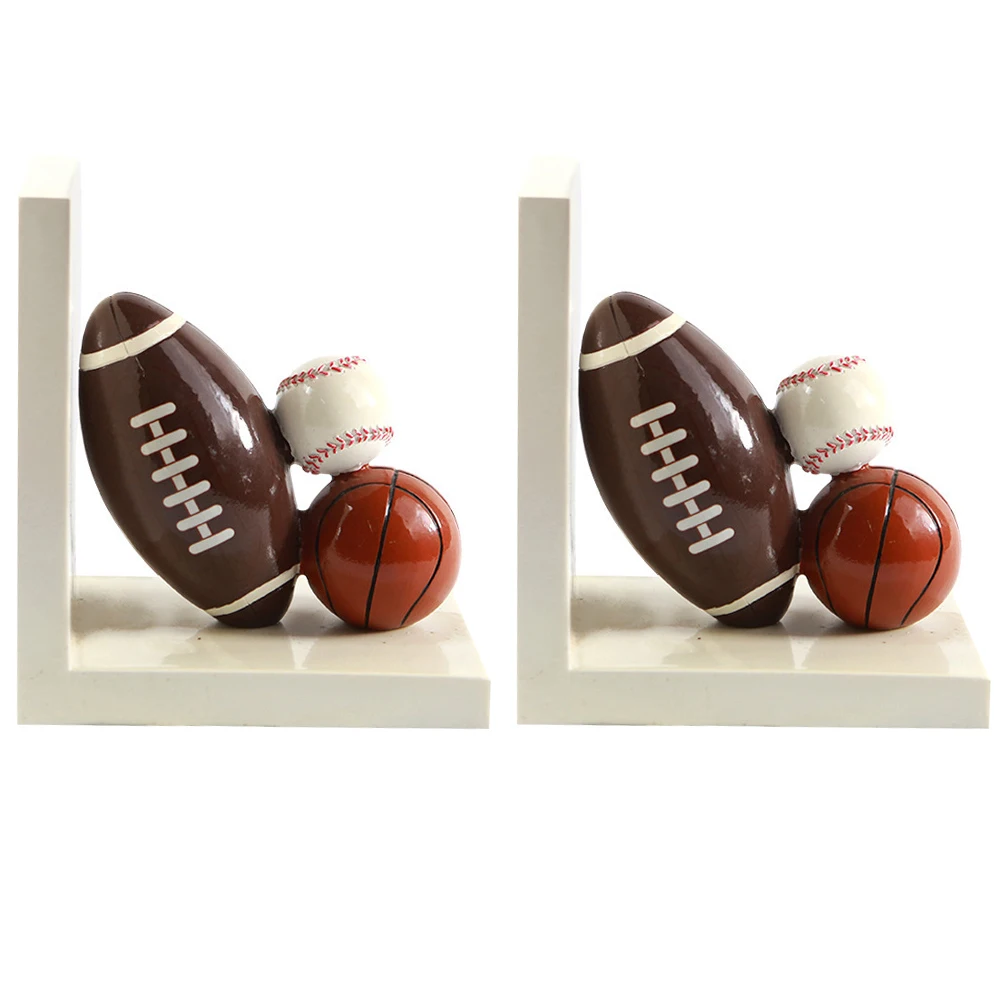 

Decorations Football Bookend Child Ornaments for Kids Sports Theme Resin Supports