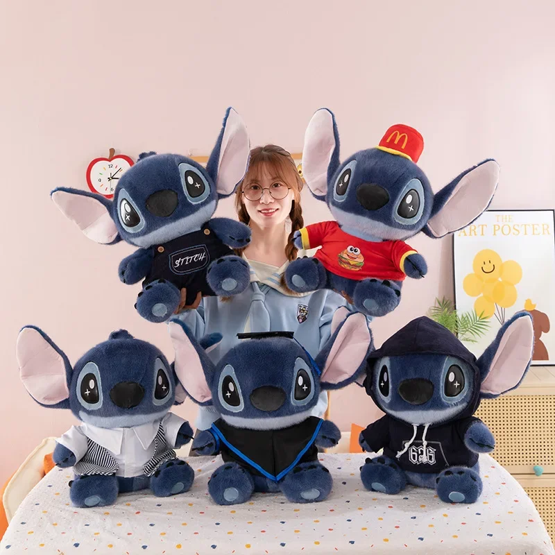 

35-45cm Disney Lilo and Stitch Plush Toys Anime Cartoon Plushie Stuffed Uniform Stich Dolls Kawaii Pillow Kids Birthday Gifts