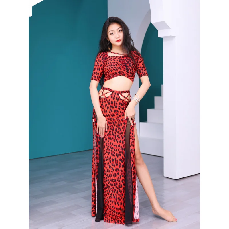 مجموعة الرقص الشرقي الجديدة لعام 2025 للسيدات غطاء عالي الخصر لممارسة البطن ملابس الرقص الشرقي للربيع والصيف للمبتدئين #5